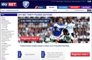 Skybet free £30 bet promotion