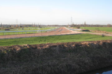 View along one of the straights at Southwell Racecourse